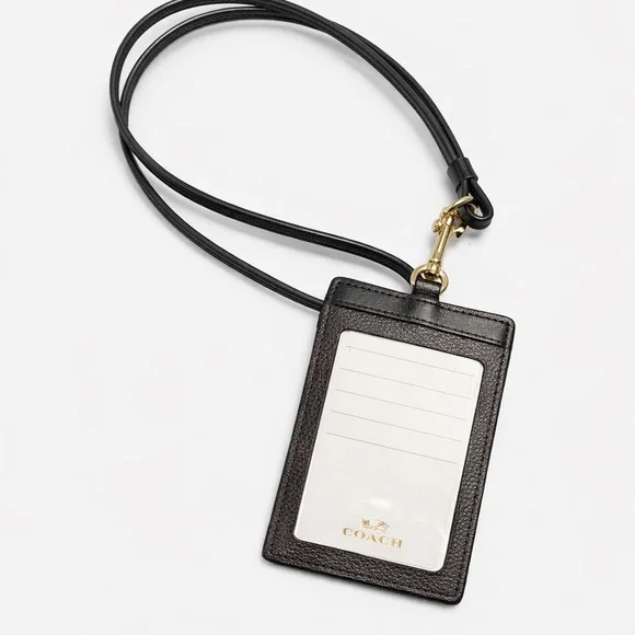 Coach Dark Brown Leather Card Holder - Picture 2 of 2